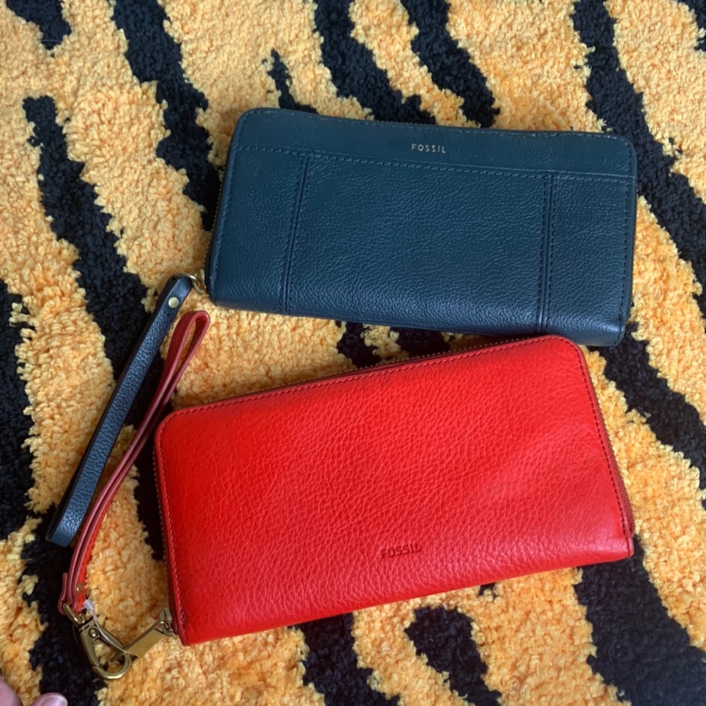 Fossil Leather Wallet Bundle -Please Read Descrip… - image 1